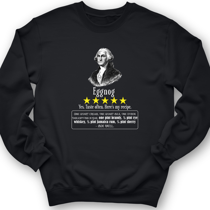 Eggnog George Washington Crewneck Black / S