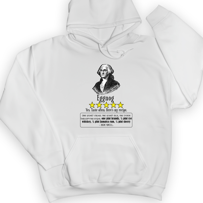 Eggnog George Washington Hoodie White / S