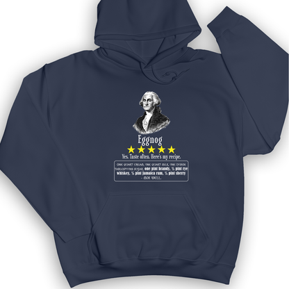 Eggnog George Washington Hoodie Navy / S