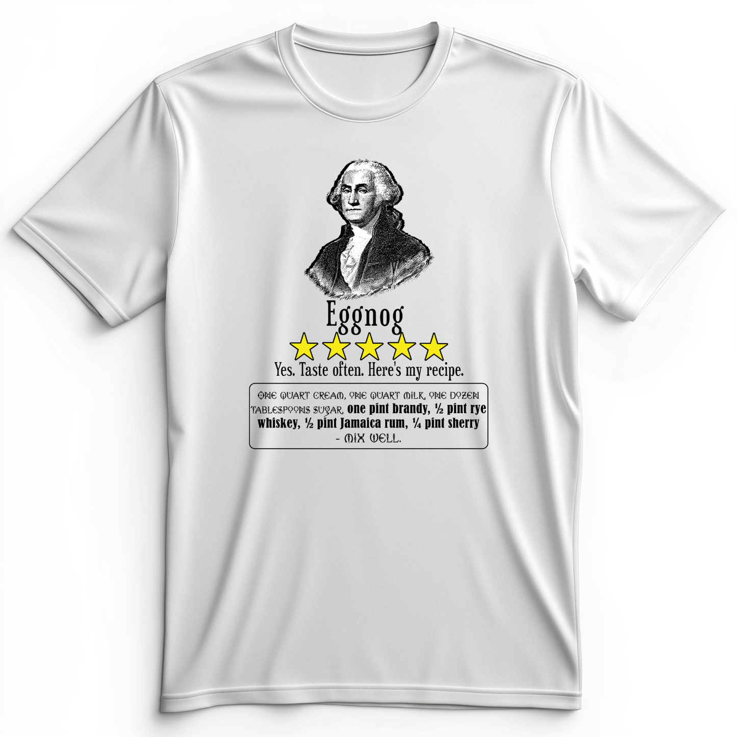 Eggnog George Washington Premium Tee White / S
