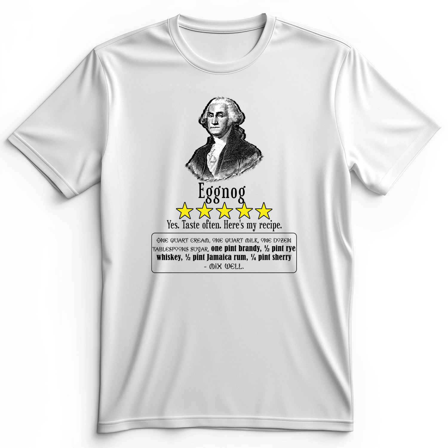 Eggnog George Washington Premium Tee White / S