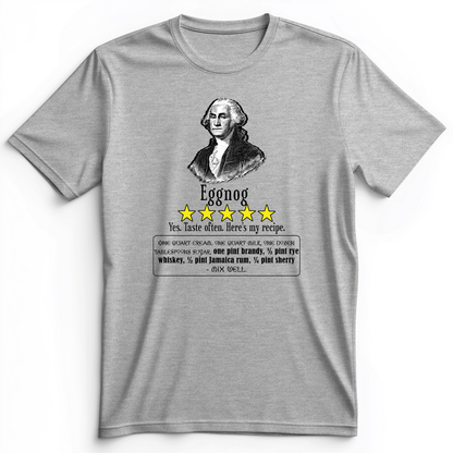 Eggnog George Washington Premium Tee Athletic Heather / S