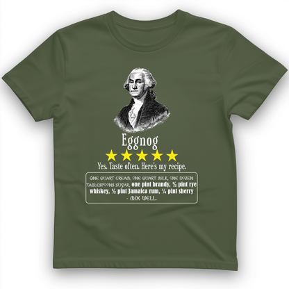 Eggnog George Washington T-Shirt Military Green / S