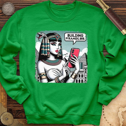 Egyptian Character Crewneck Irish Green / S