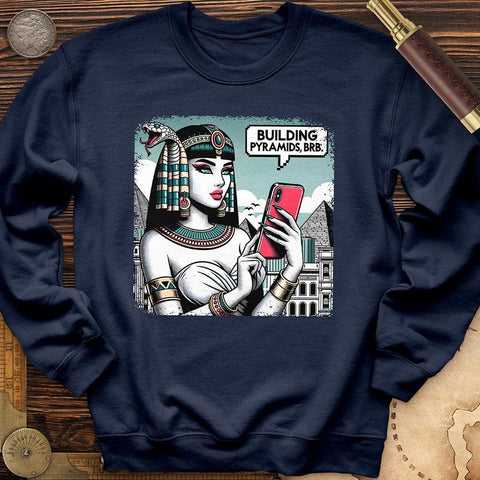 Egyptian Character Crewneck Navy / S