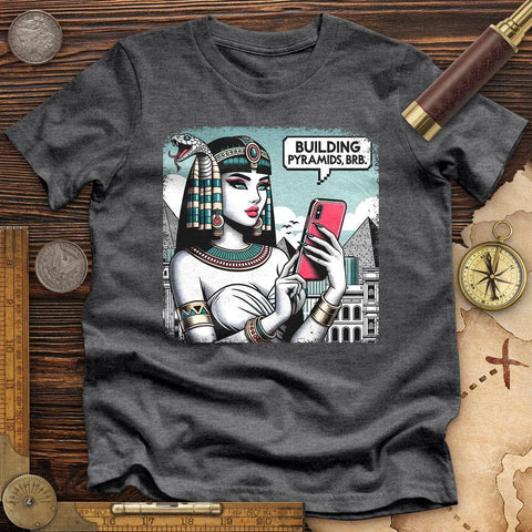 Egyptian Character High Quality Tee Dark Grey Heather / S