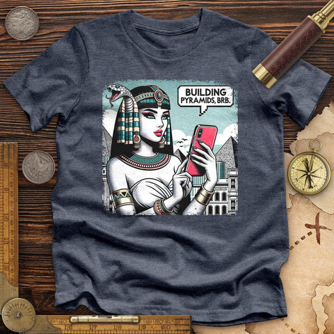 Egyptian Character High Quality Tee Heather Navy / S