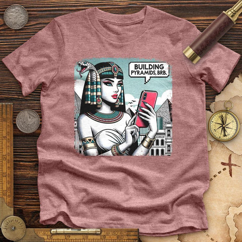 Egyptian Character High Quality Tee Heather Mauve / S