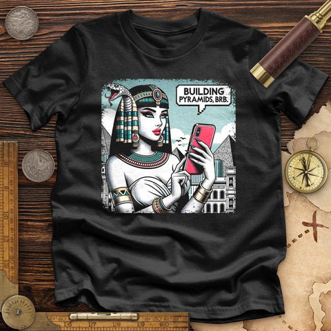 Egyptian Character High Quality Tee Black / S