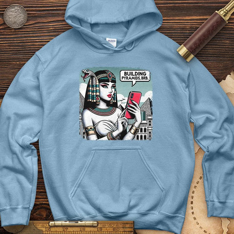 Egyptian Character Hoodie Light Blue / S