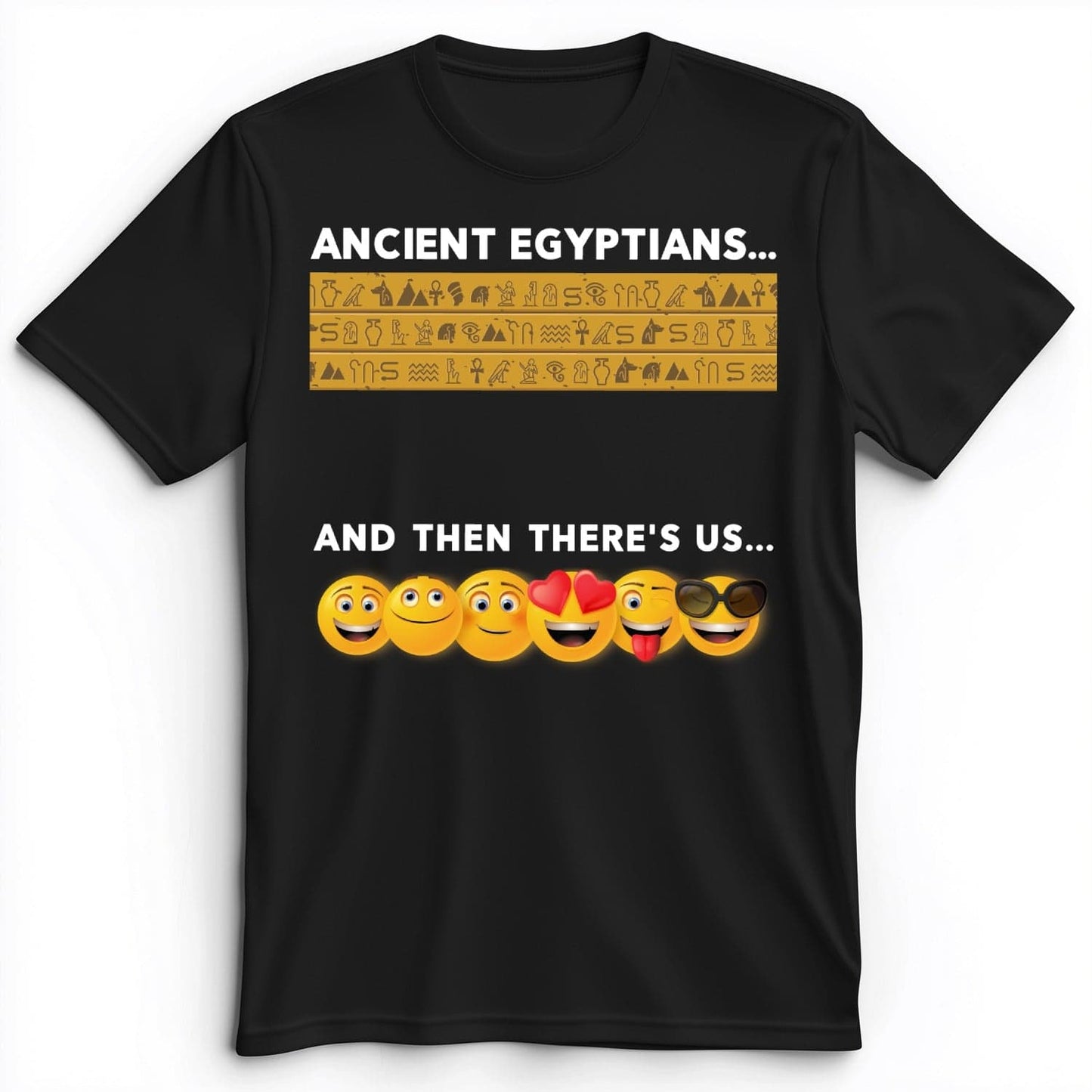 Egyptian Emoticons Premium Tee Black / S