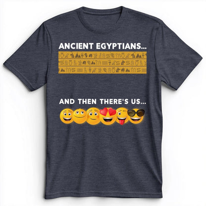 Egyptian Emoticons Premium Tee Heather Navy / S