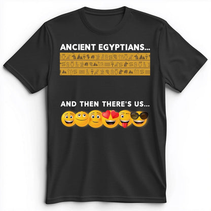 Egyptian Emoticons Premium Tee Dark Grey Heather / S