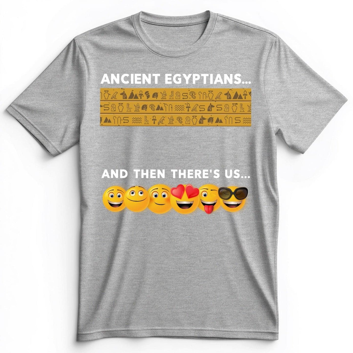 Egyptian Emoticons Premium Tee Athletic Heather / S