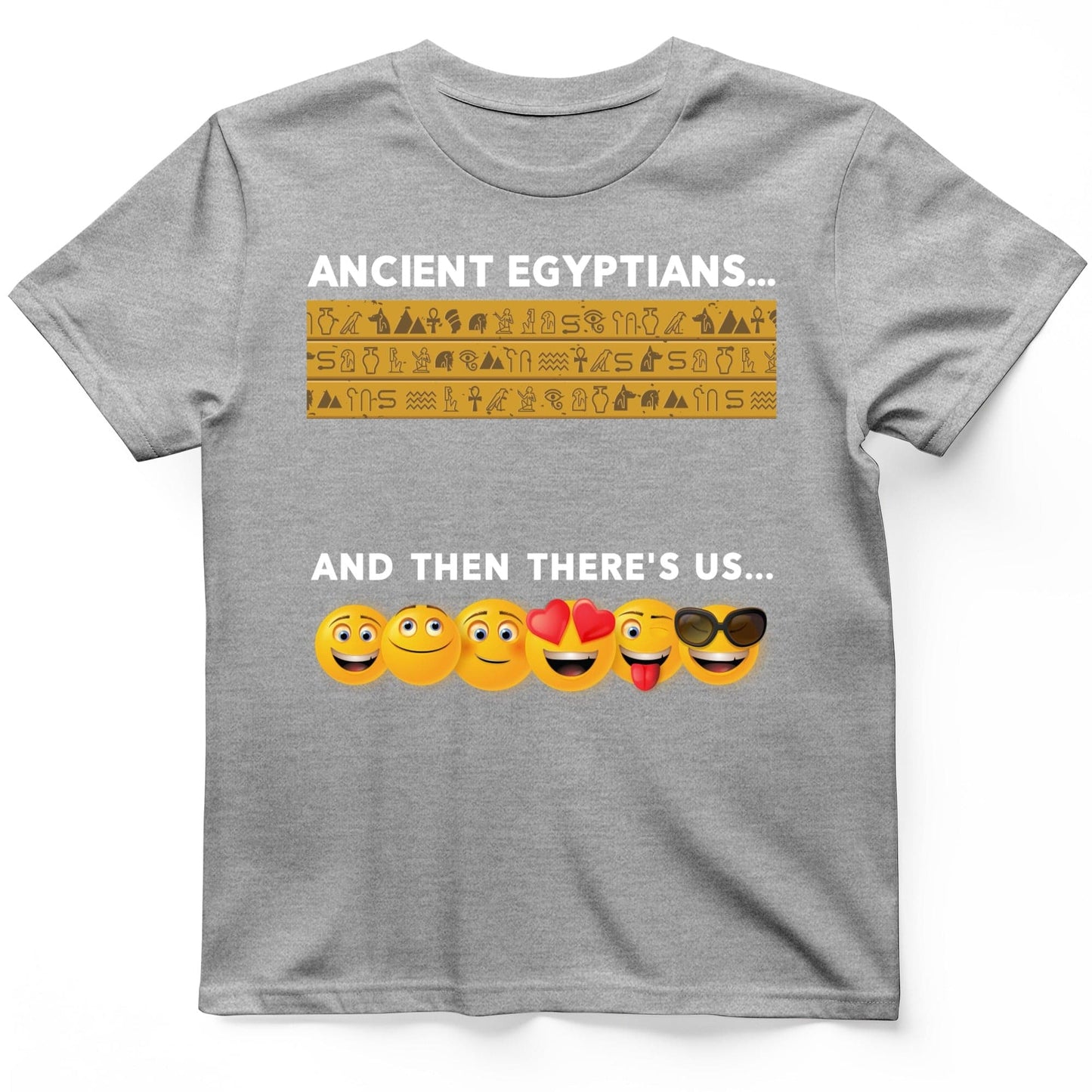 Egyptian Emoticons T-Shirt Sport Grey / S