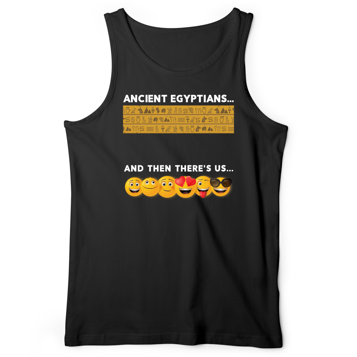 Egyptian Emoticons Tank Black / XS