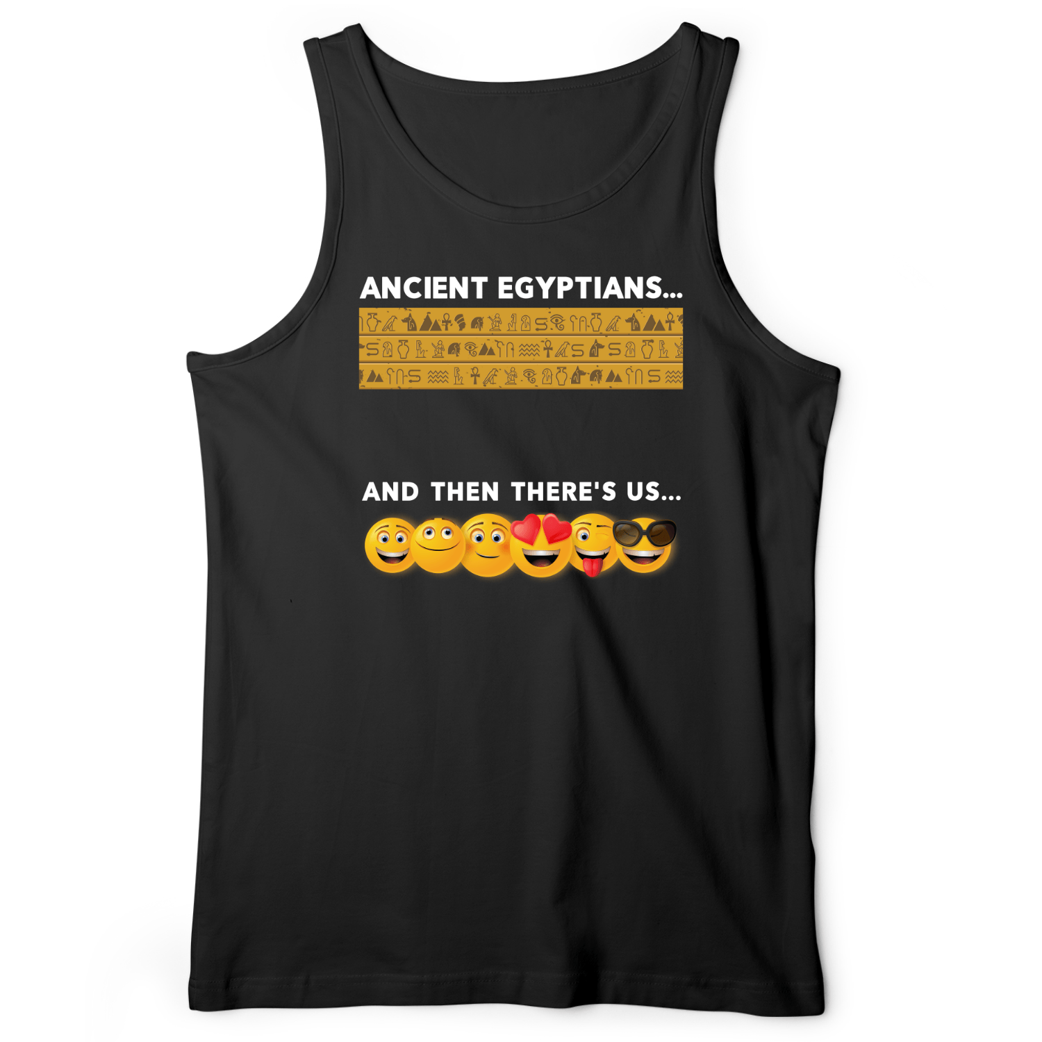 Egyptian Emoticons Tank Black / XS