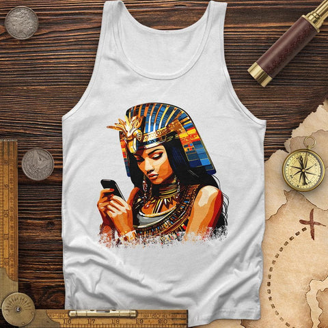 Egyptian Goddess Texting Tank White / XS