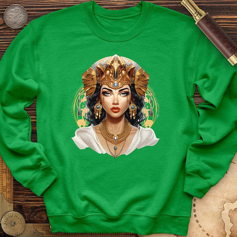 Egyptian Queen Crewneck Irish Green / S