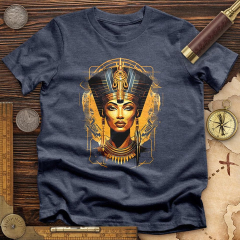 Egyptian Queen Decor High Quality Tee Heather Navy / S