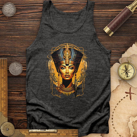 Egyptian Queen Decor Tank Charcoal Black TriBlend / XS