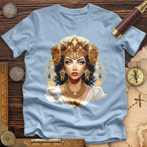 Egyptian Queen High Quality Tee Light Blue / S