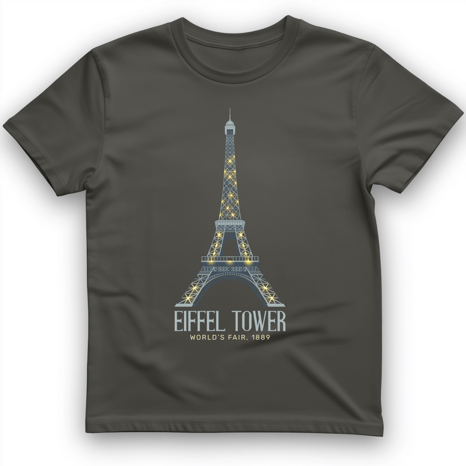 Eiffel Tower 1889 T-Shirt Charcoal / S