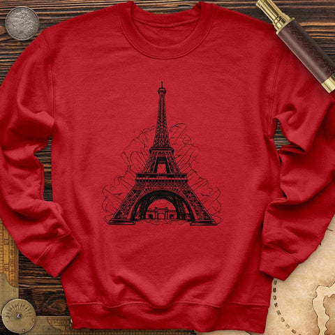 Eiffel Tower Crewneck Red / S