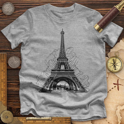 Eiffel Tower High Quality Tee Athletic Heather / S