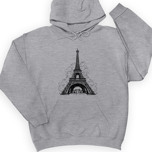 Eiffel Tower Hoodie Sport Grey / S