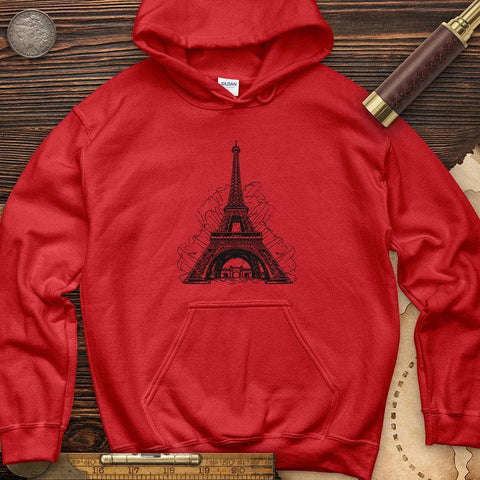 Eiffel Tower Hoodie Red / S