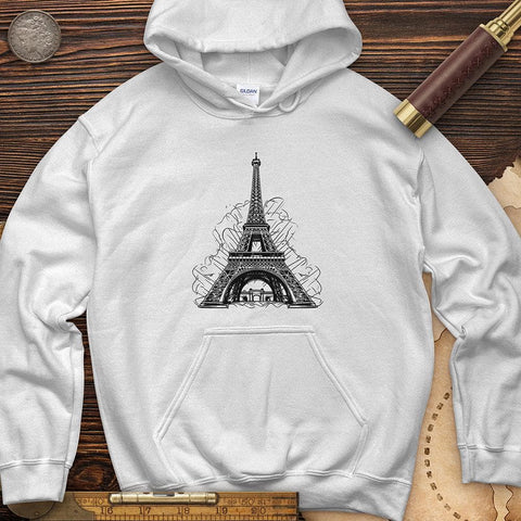 Eiffel Tower Hoodie White / S