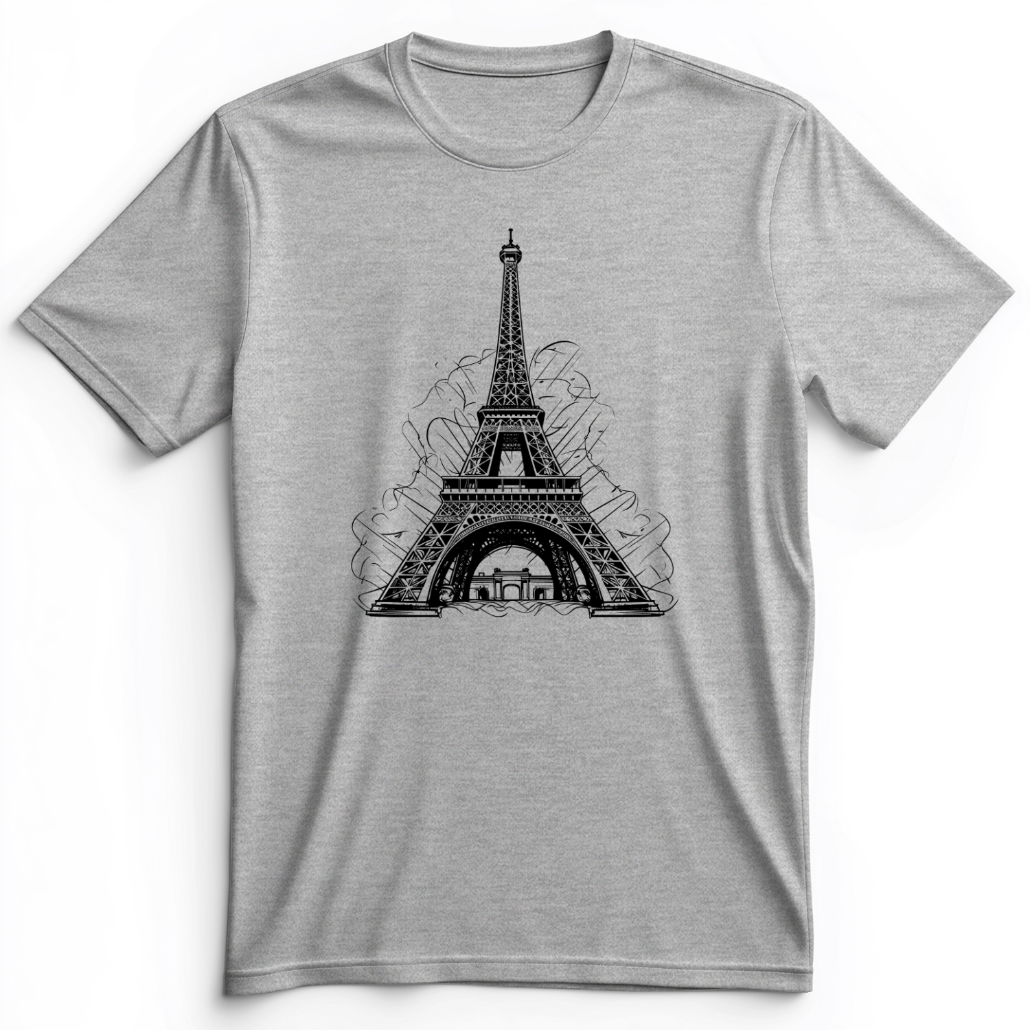 Eiffel Tower Premium Tee Athletic Heather / S