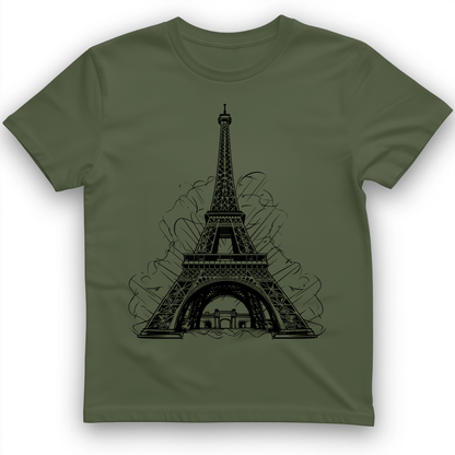 Eiffel Tower T-Shirt Military Green / S