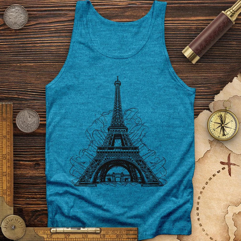 Eiffel Tower Tank Aqua TriBlend / XS