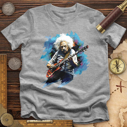 Einstein Playing Guitar T-Shirt Sport Grey / S
