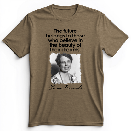 Eleanor Roosevelt Premium Tee Heather Olive / S