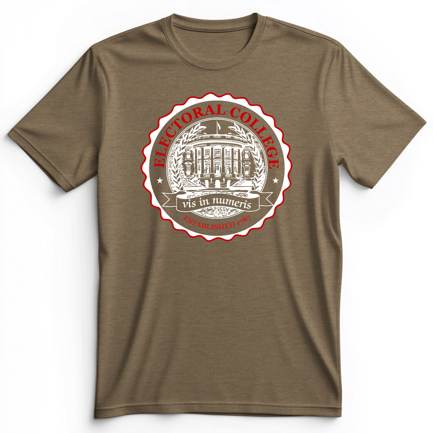 Electoral College Premium Tee Heather Olive / S