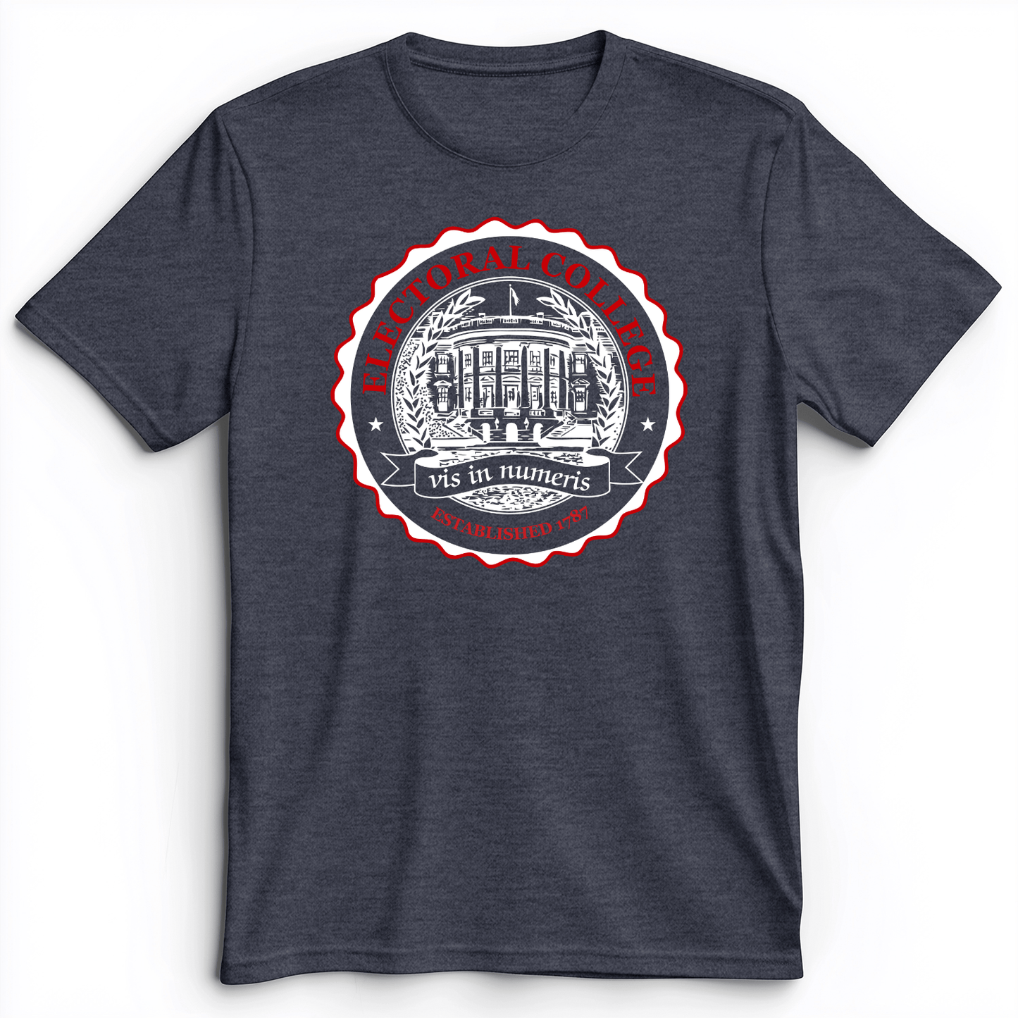 Electoral College Premium Tee Heather Navy / S