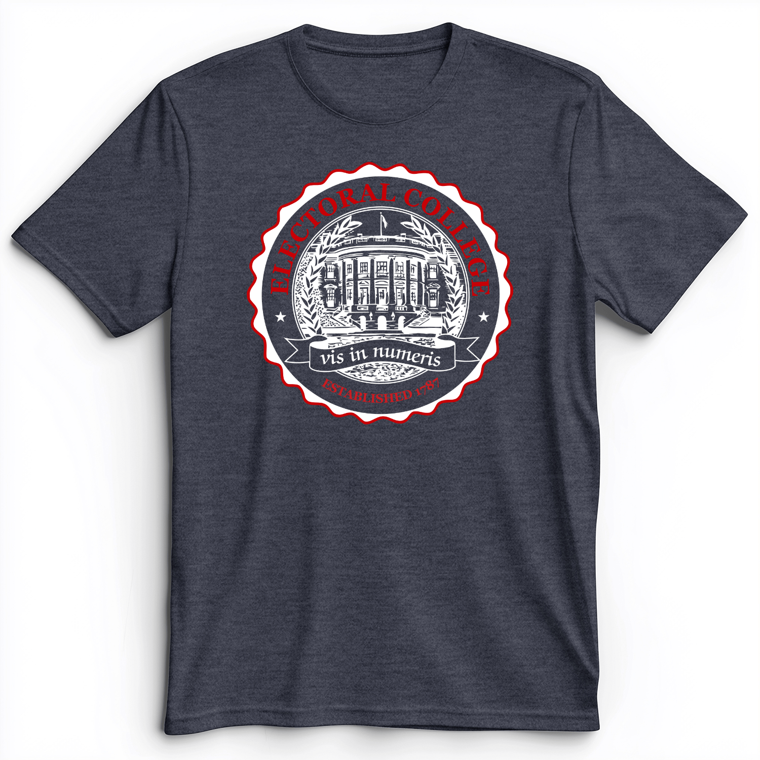 Electoral College Premium Tee Heather Navy / S