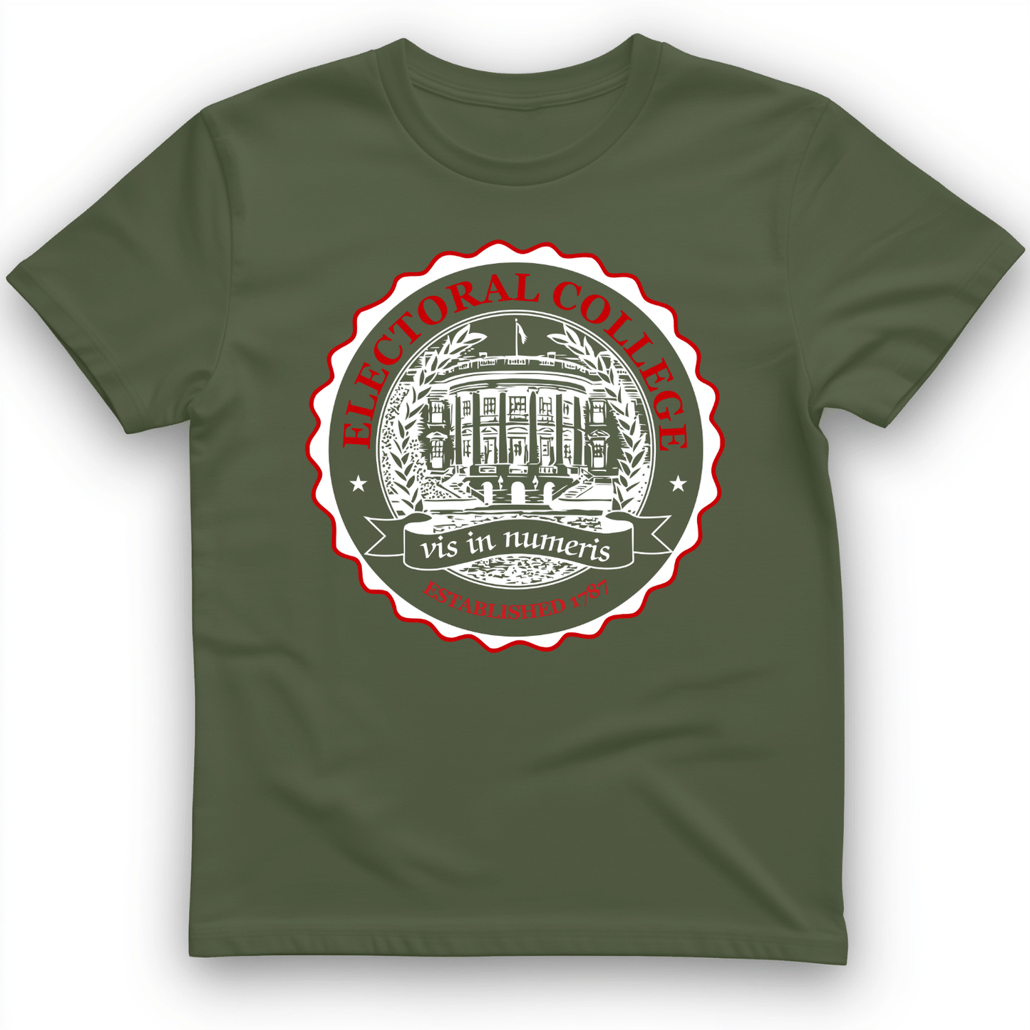 Electoral College T-Shirt Military Green / S