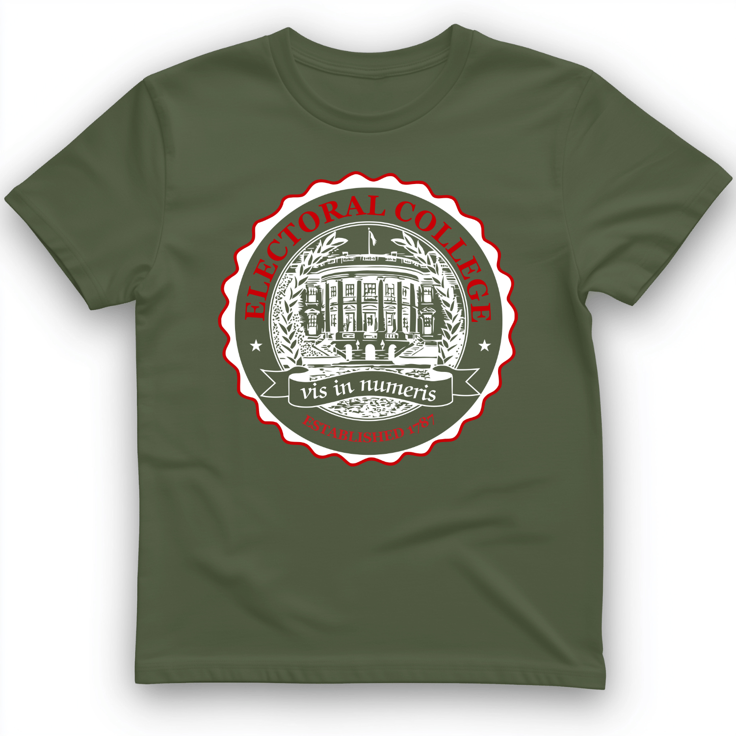 Electoral College T-Shirt Military Green / S