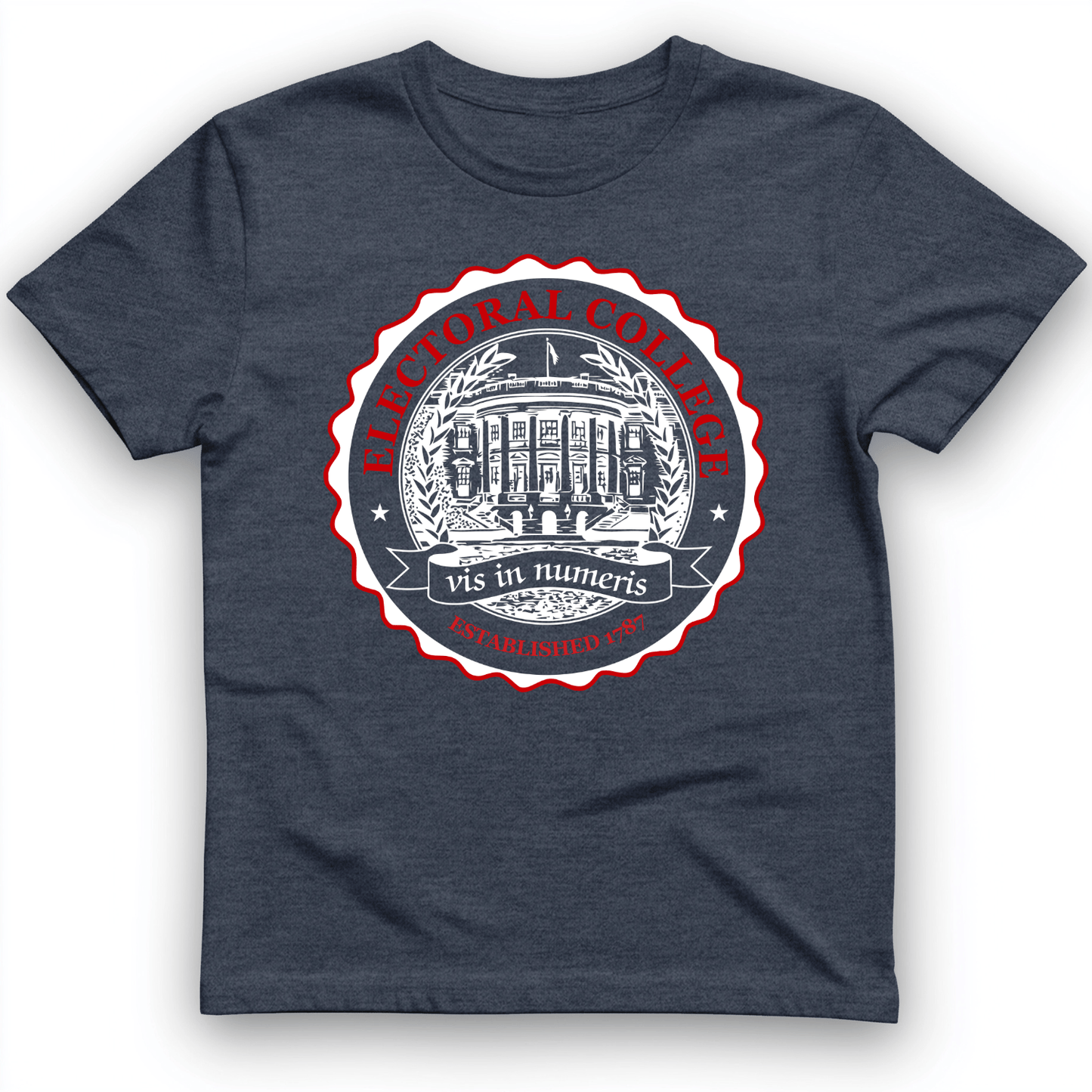 Electoral College T-Shirt Heather Navy / S