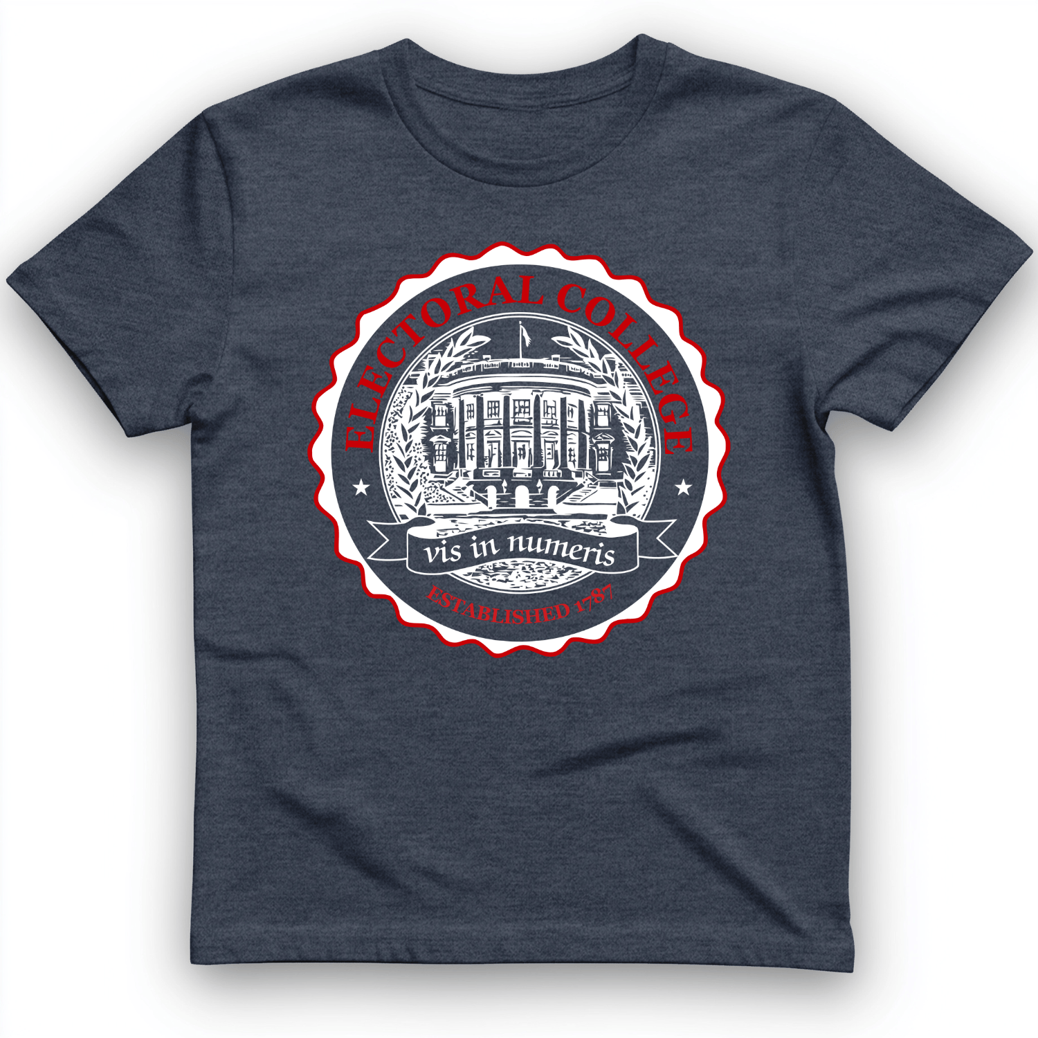 Electoral College T-Shirt Heather Navy / S