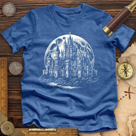 Enchanted Castle Premium QualityTee Heather True Royal / S