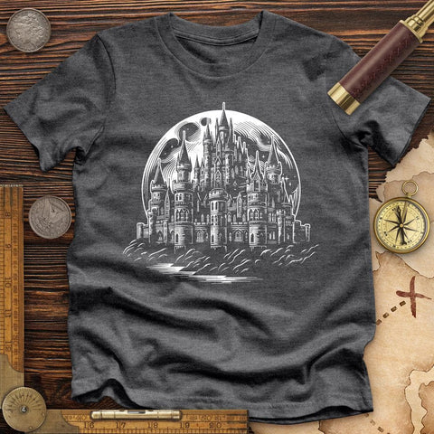 Enchanted Castle Premium QualityTee Dark Grey Heather / S