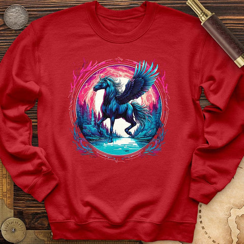Enchanted Pegasus Crewneck Red / S