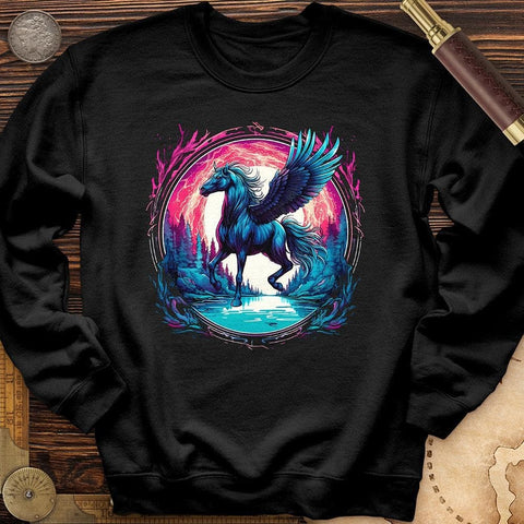 Enchanted Pegasus Crewneck Black / S