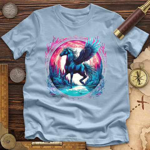 Enchanted Pegasus High Quality Tee Light Blue / S