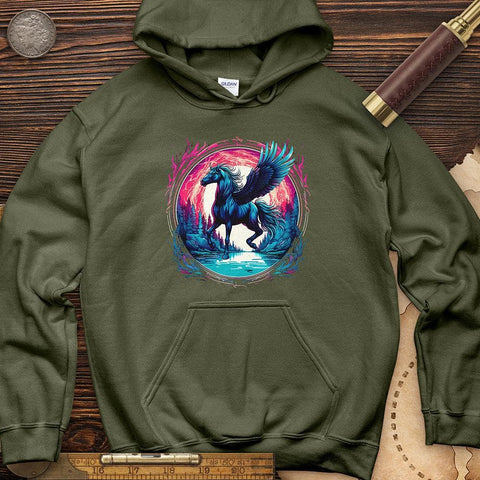 Enchanted Pegasus Hoodie Military Green / S